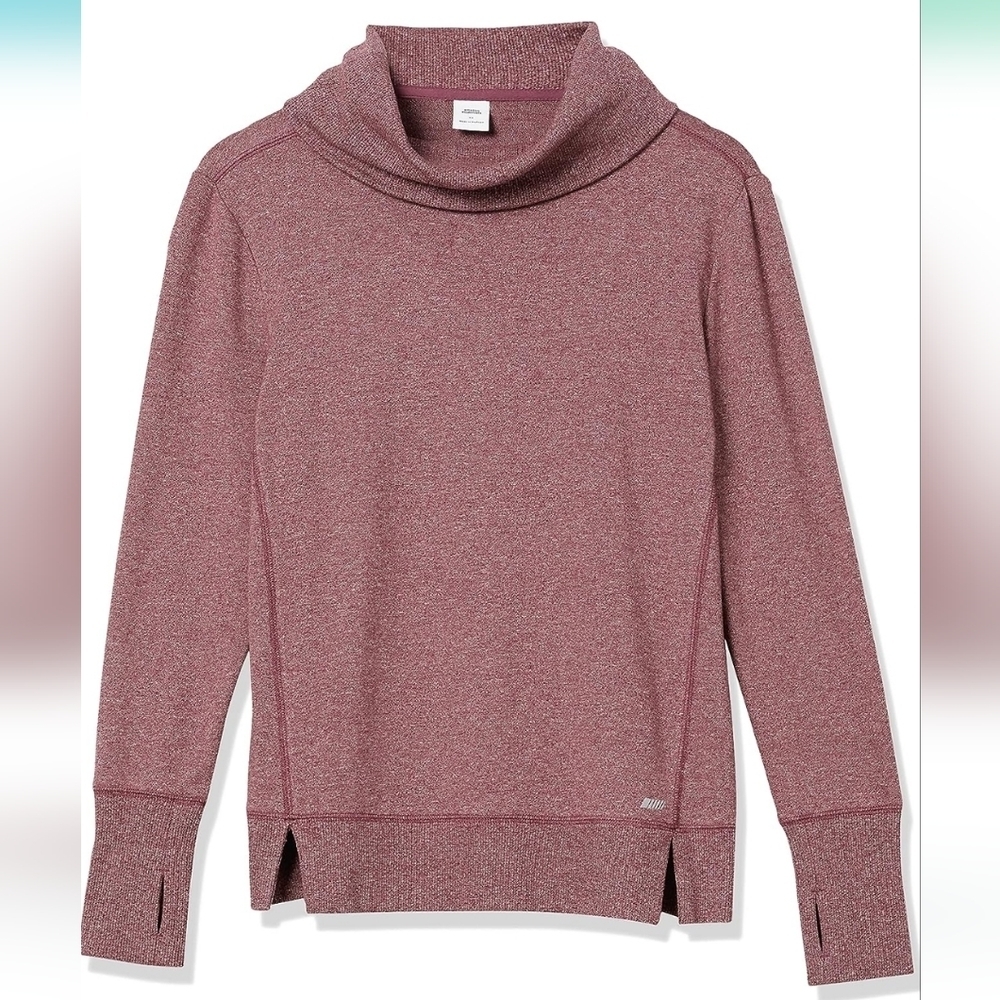 Amazon Essentials Women's Sweatshirt with Thumbhole Cut-outs Small